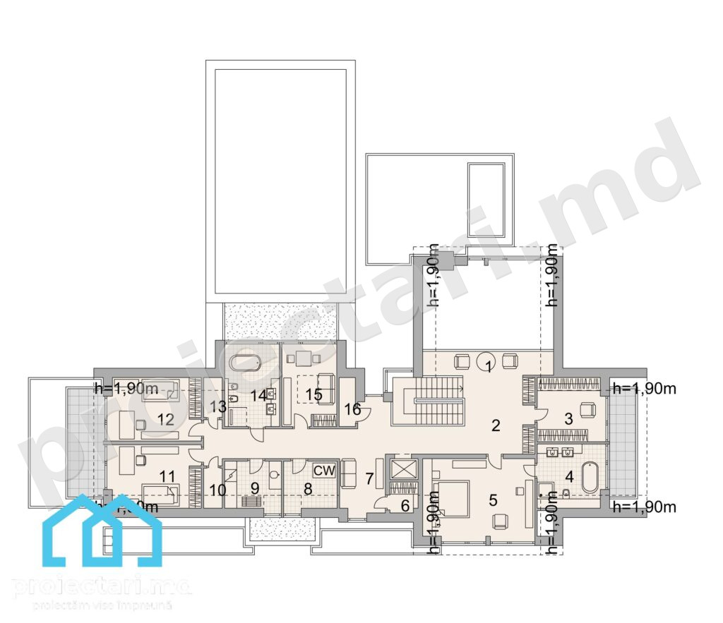 Mansarda Casă Barnhouse cu mansardă din lemn 788m2