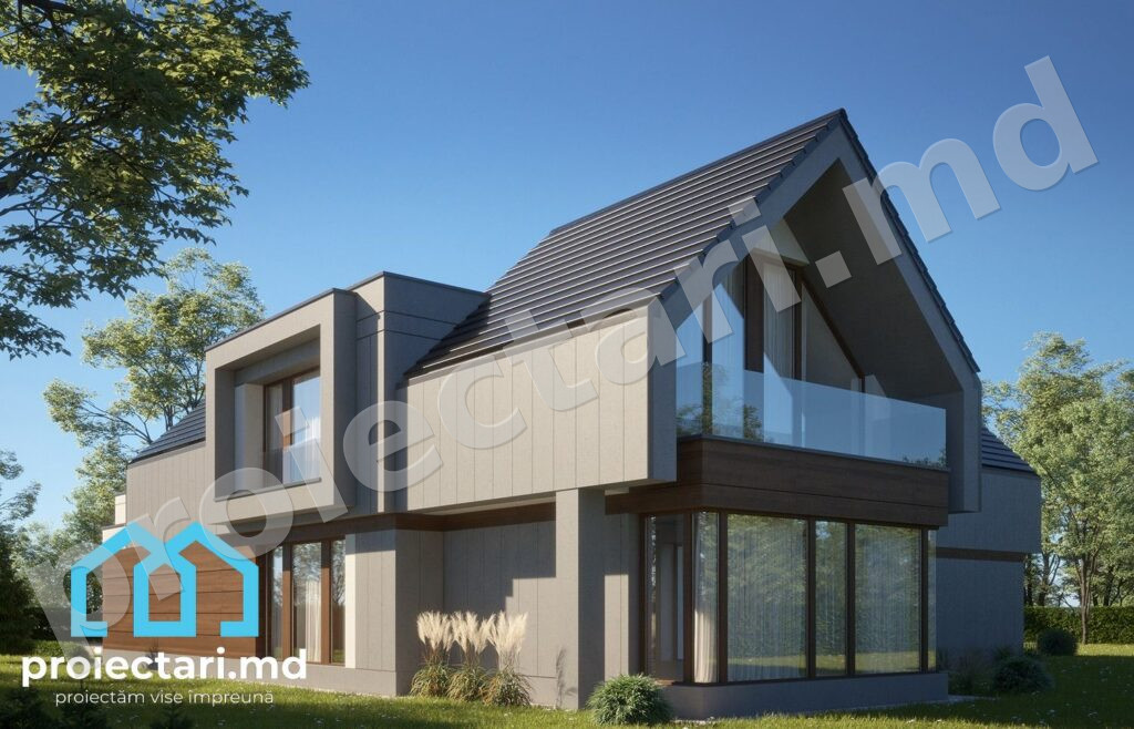 Proiect Barnhouse cu acoperiș din metal