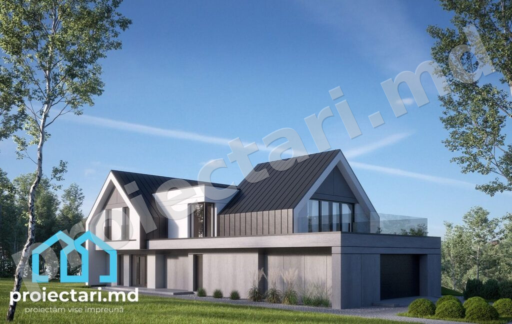 Proiect Barnhouse cu acoperiș din metal