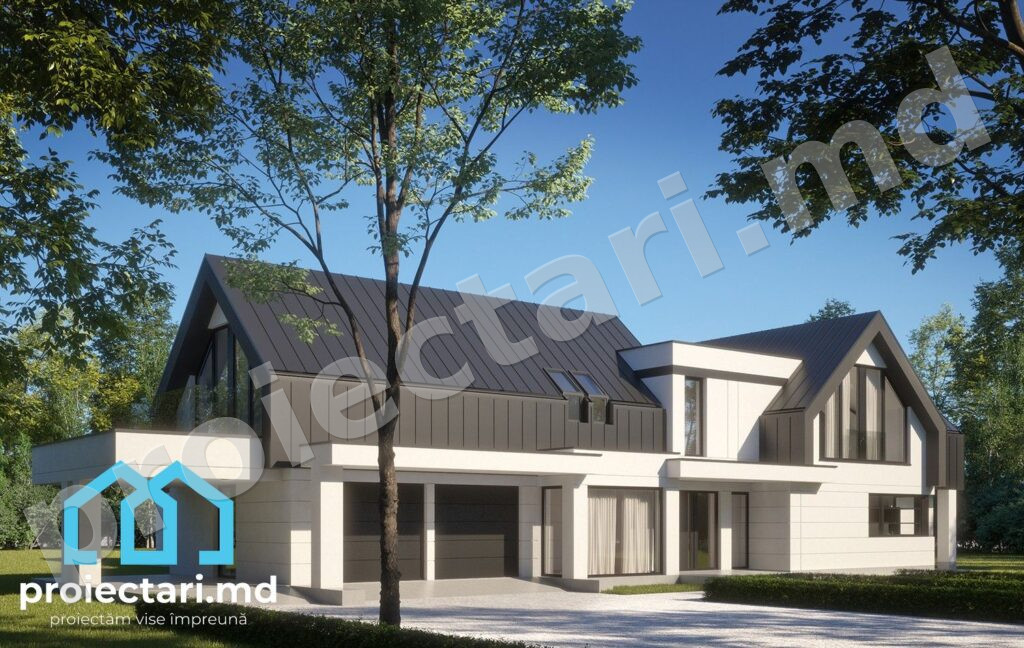 Proiect casă Barnhouse cu spații deschise