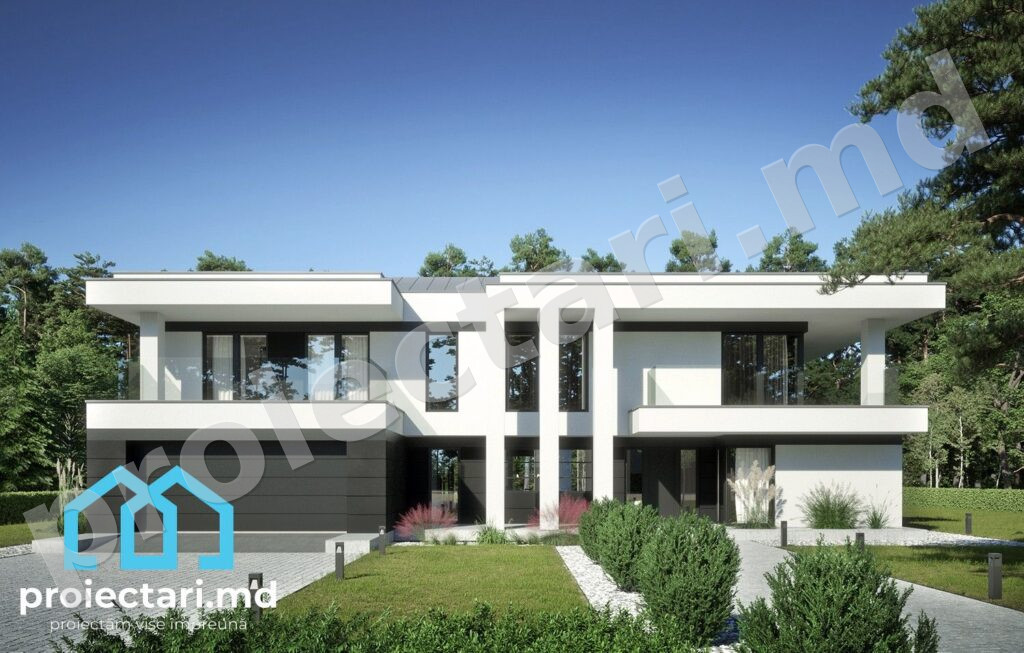 Proiect de casa cu etaj 428m2