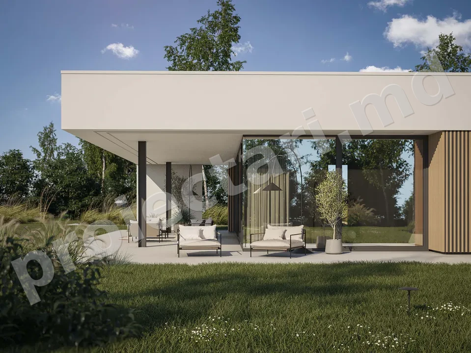 Proiect de casă high-tech cu parter 105m² - 102093