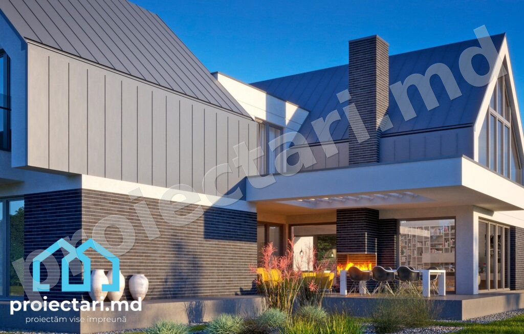 Proiect de Casă cu Mansardă 290m² - 102098