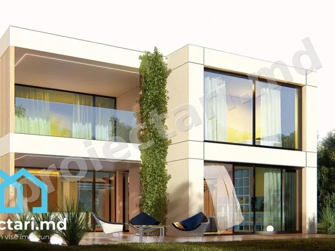 Proiect de casă high-tech 210m² - 102091