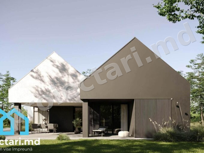 Proiect de casă cu parter 180 m² și 4 dormitoare - 102105