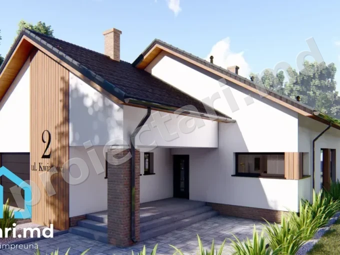 Proiect de casa parter cu 4 dormitoare 140m2 - 10213413