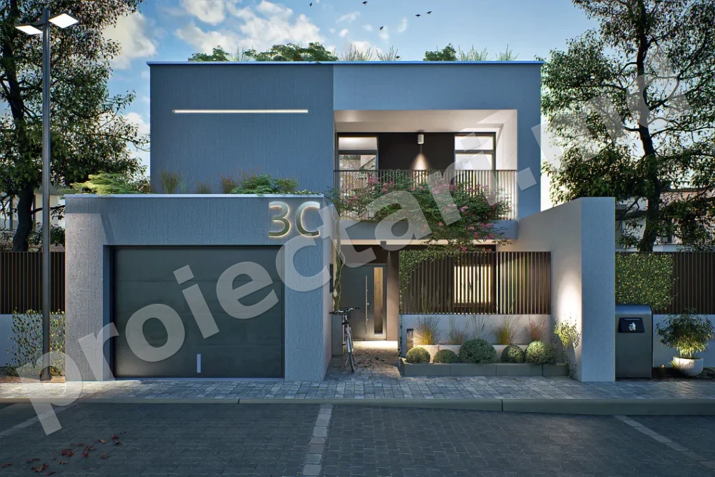 Proiect de casa cu etaj 120m2