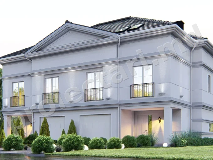 Proiect de Casă Duplex cu 6 Dormitoare – 330m²