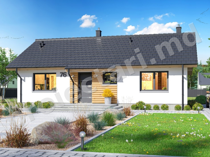proiect casa parter 80 mp